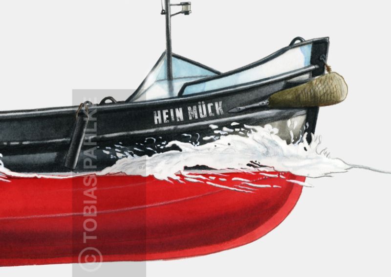 Festmacherboot  im Hamburger Hafen