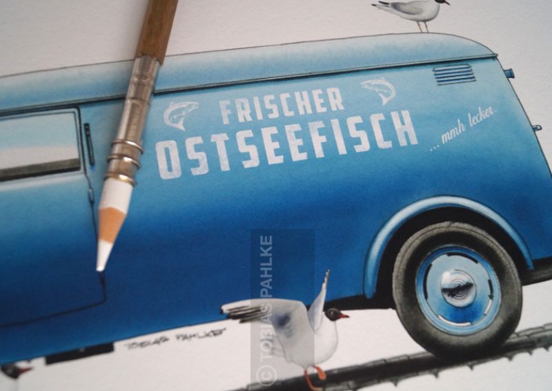 Preview: Fischhändler Ostsee mit Tempo Hanseat