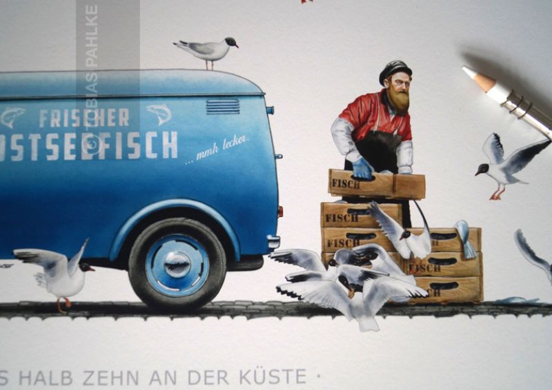 Preview: Fischhändler Ostsee mit Tempo Hanseat