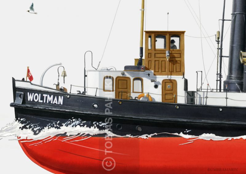Tugboat Woltman without smoke 7