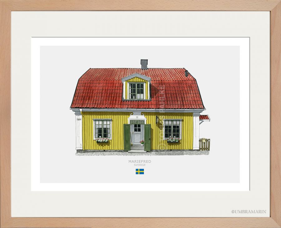 Mariefred the yellow house 1