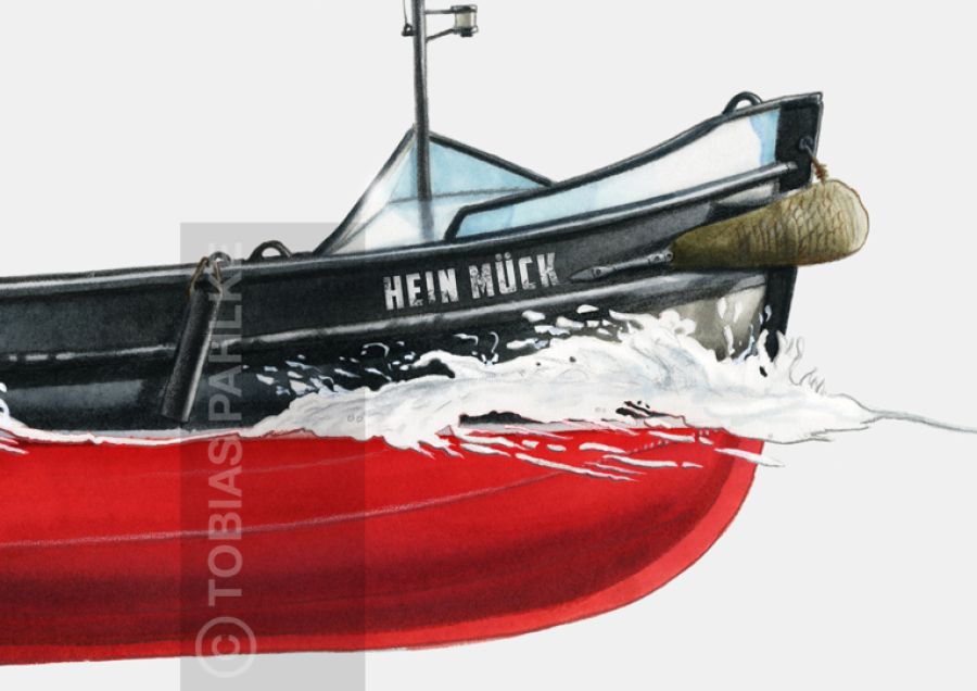 Festmacherboot  im Hamburger Hafen